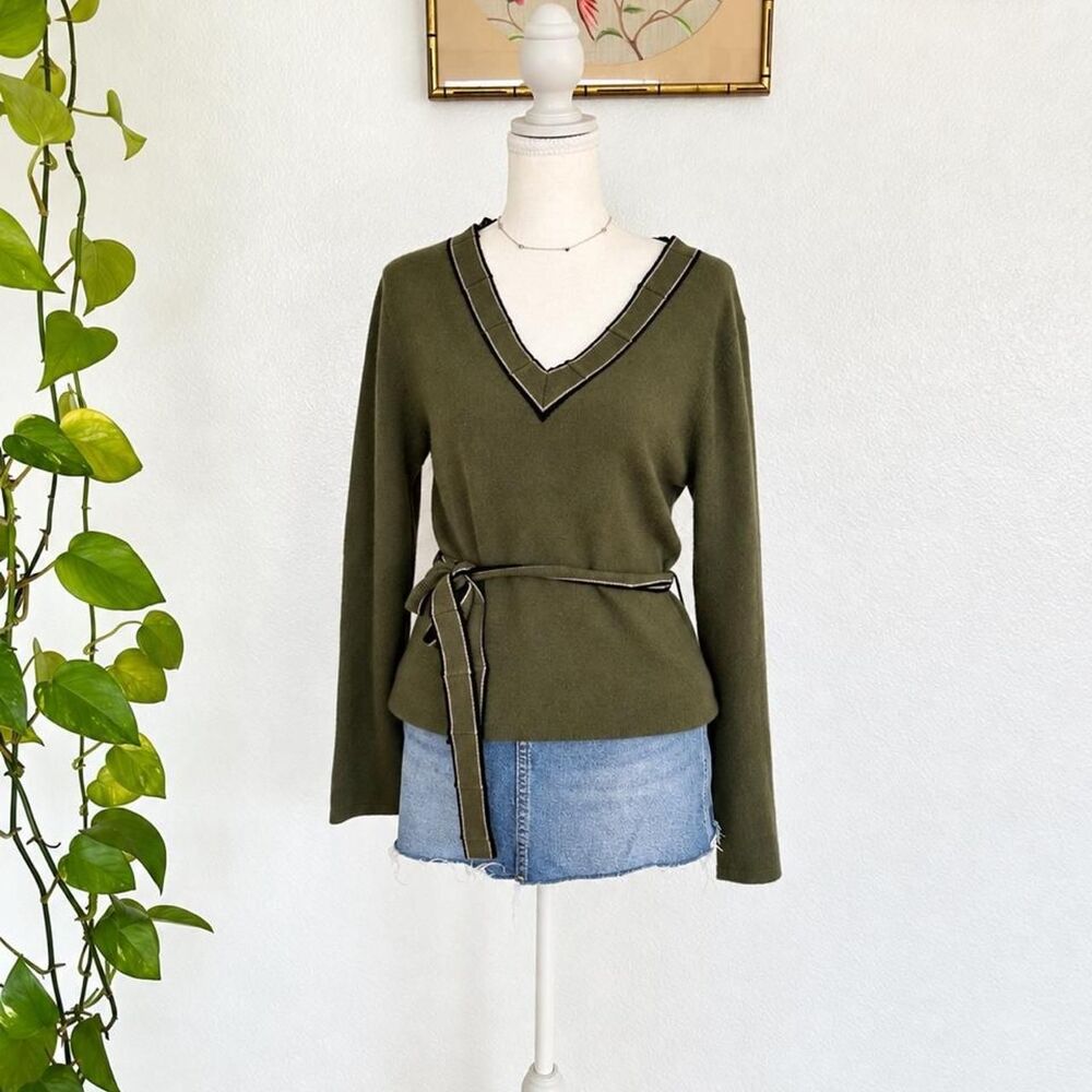 Unbranded Women's Green and Khaki Jumper